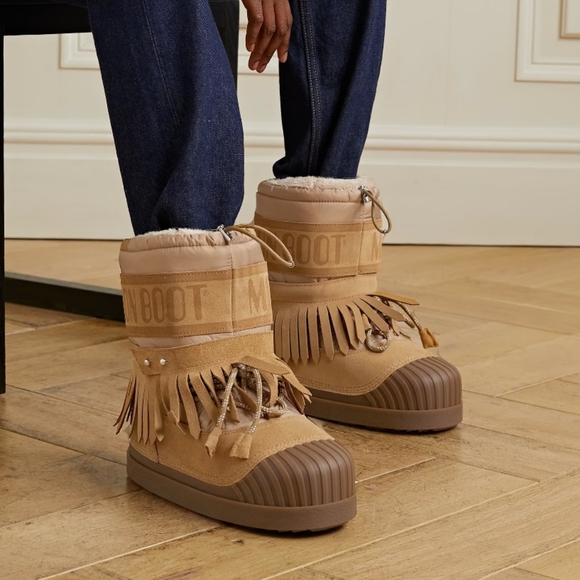 Moncler x Moon Boot Palm Angels Snow Boot 8 Moncler Palm Angels Tan Snow… - Picture 3 of 17